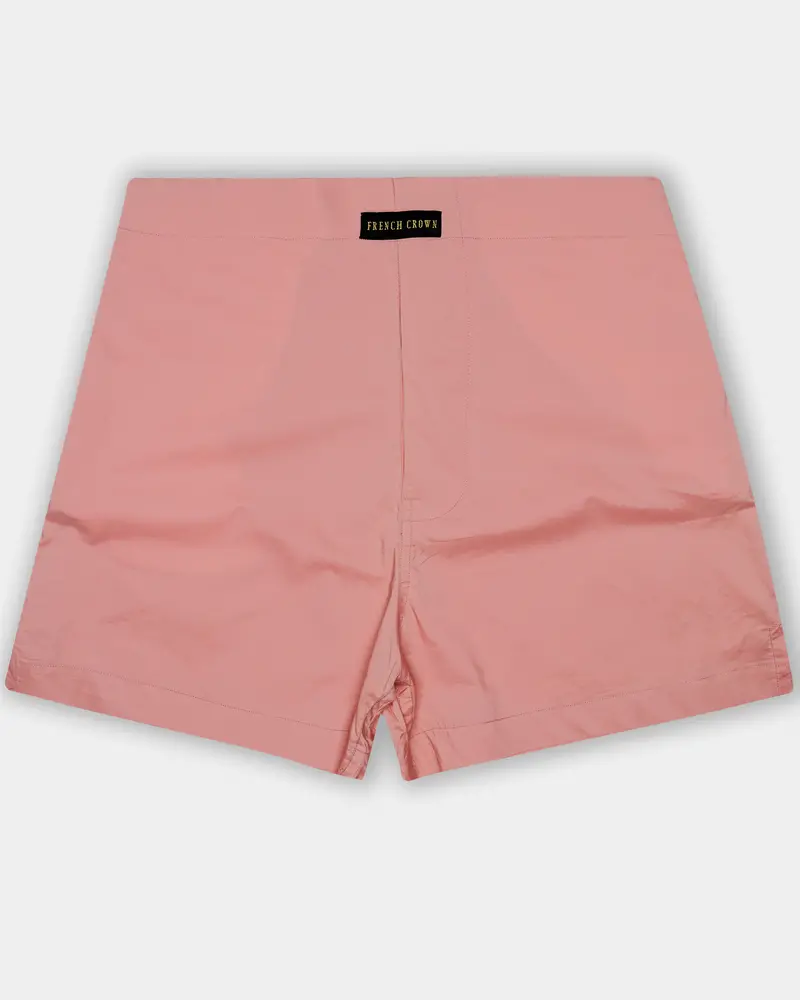 Greyish Pink Plain Solid Poplin Premium Cotton Boxers 1