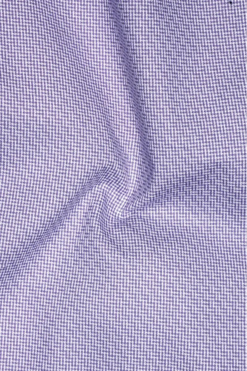 Gridora-Raven Purple Grid Dobby Textured Premium Cotton Lounge Pant 3
