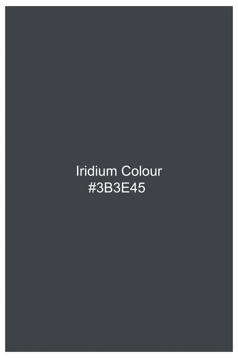 Grisora-Iridium Gray Dobby Textured Premium Cotton Lounge Pant 8