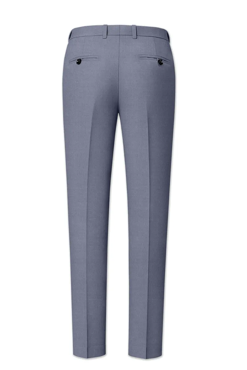 Grisoro-Storm Gray Wool Rich Slight Stretch Double Breasted Suit 14
