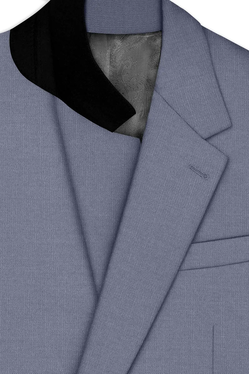 Grisoro-Storm Gray Wool Rich Slight Stretch Single Breasted Suit 5