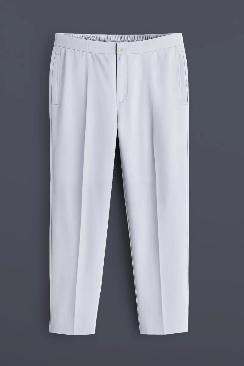 Grivra-Aluminium Gray Super Soft Chambray Premium Cotton Lounge Pant 2