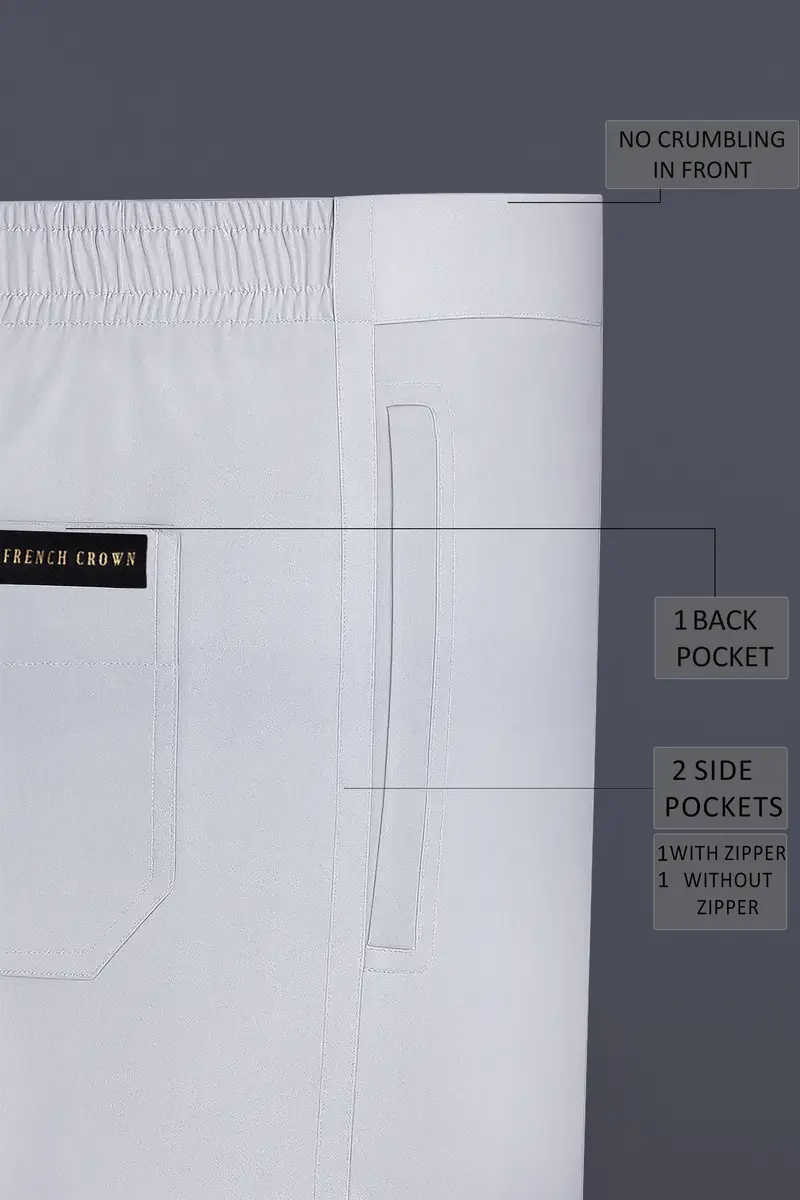 Grivra-Aluminium Gray Super Soft Chambray Premium Cotton Lounge Pant 6