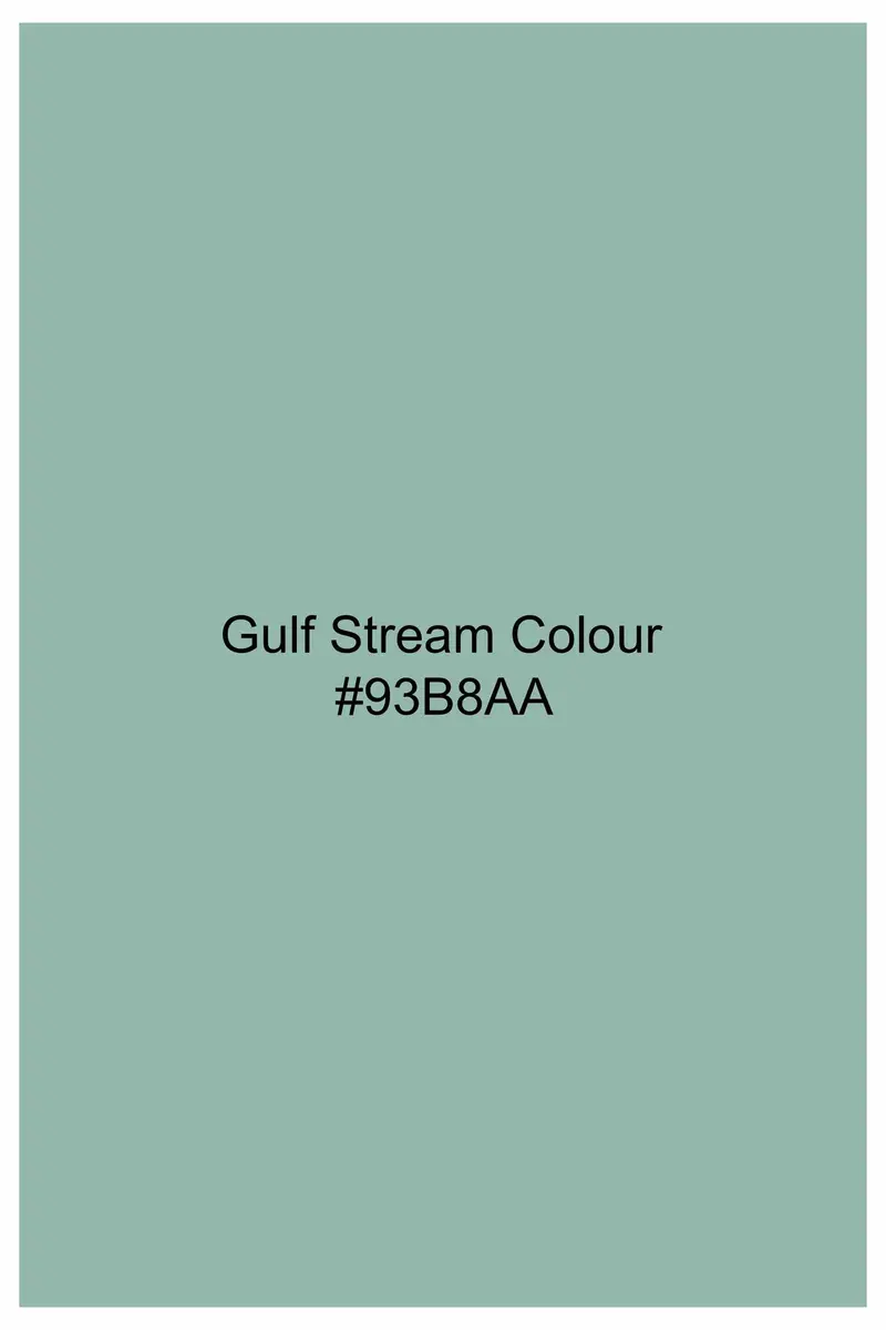 Gulf Stream Green Subtle Sheen Super Soft Premium Cotton Shirt 5
