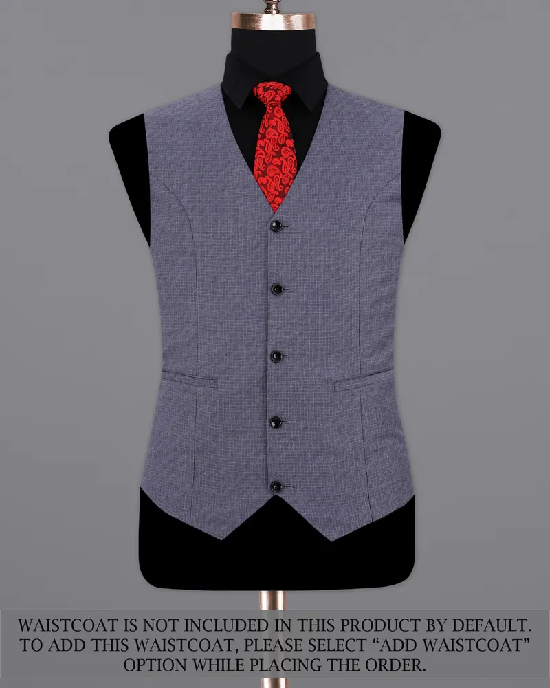 Gun Powder Blue Single Breasted Sports Suit 15