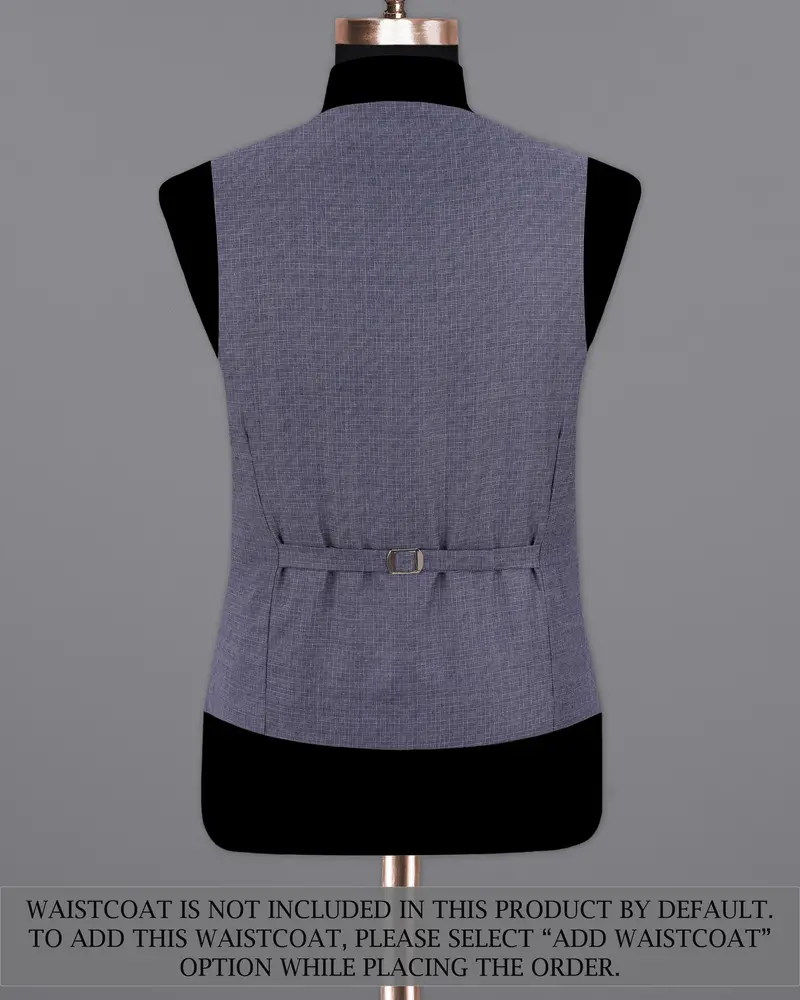 Gun Powder Blue Single Breasted Sports Suit 16
