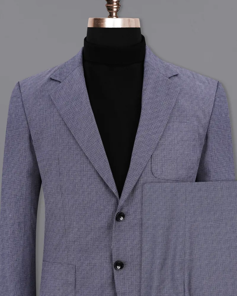 Gun Powder Blue Single Breasted Sports Suit 2