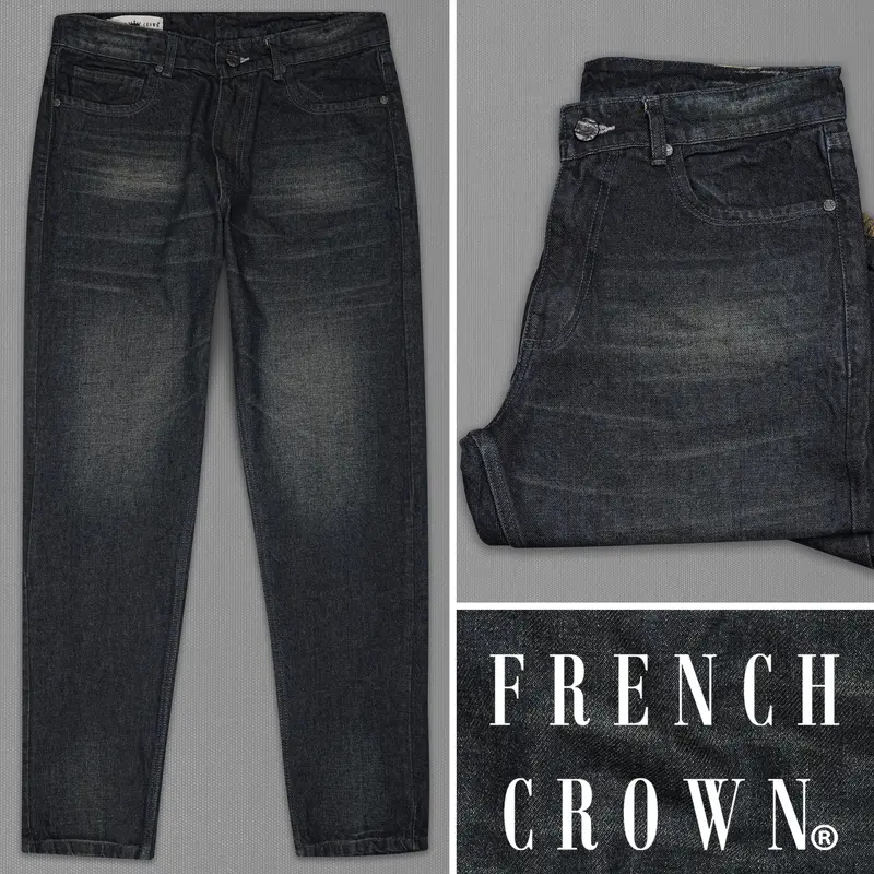 Gunmetal Black Hand Sanding Denim 1