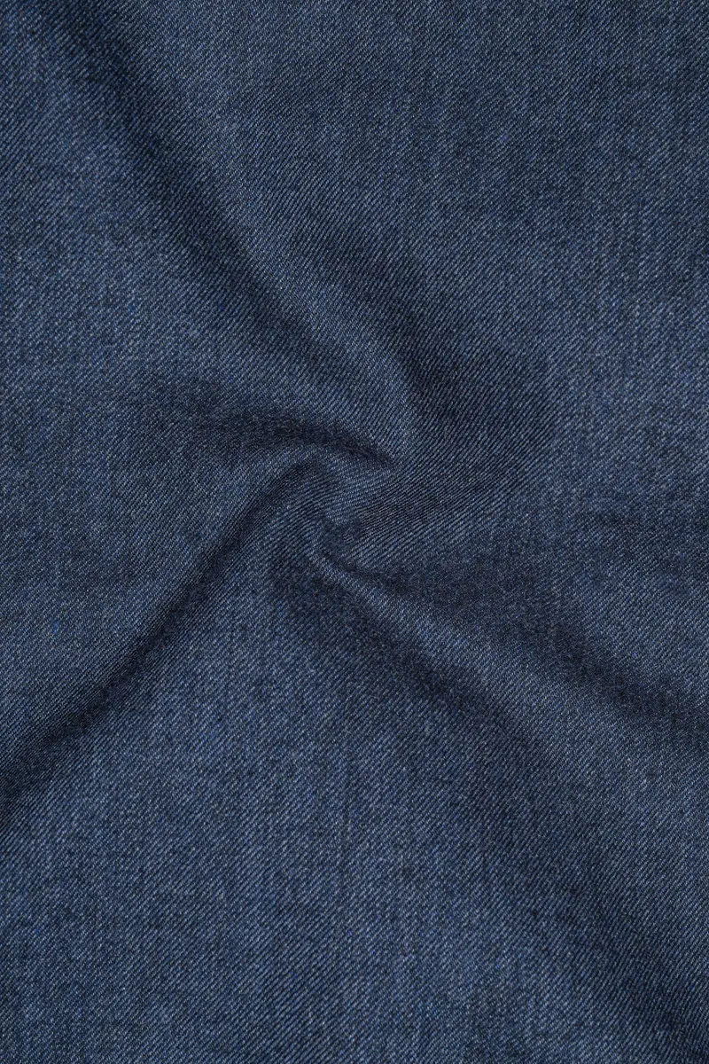 Gunmetal Blue Button Down Flannel Shirt 3