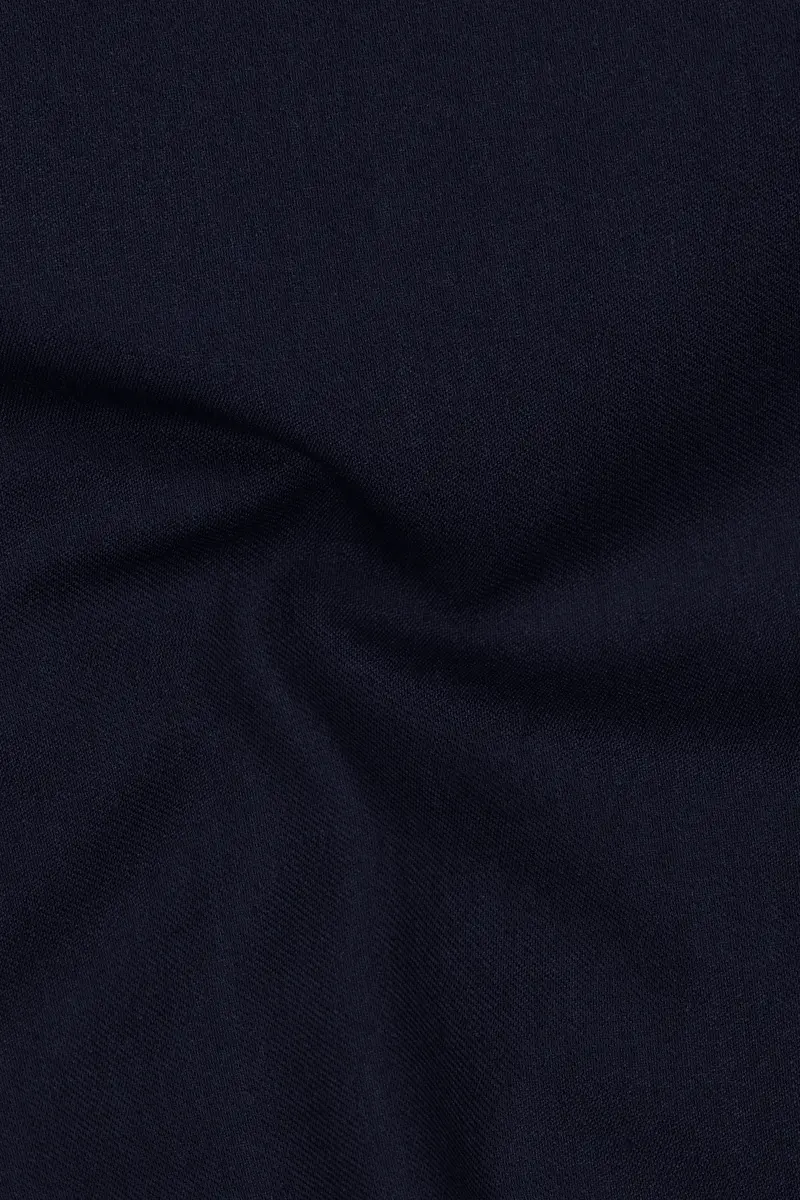 Gunmetal Blue Cross Placket Bandhgala Suit 3