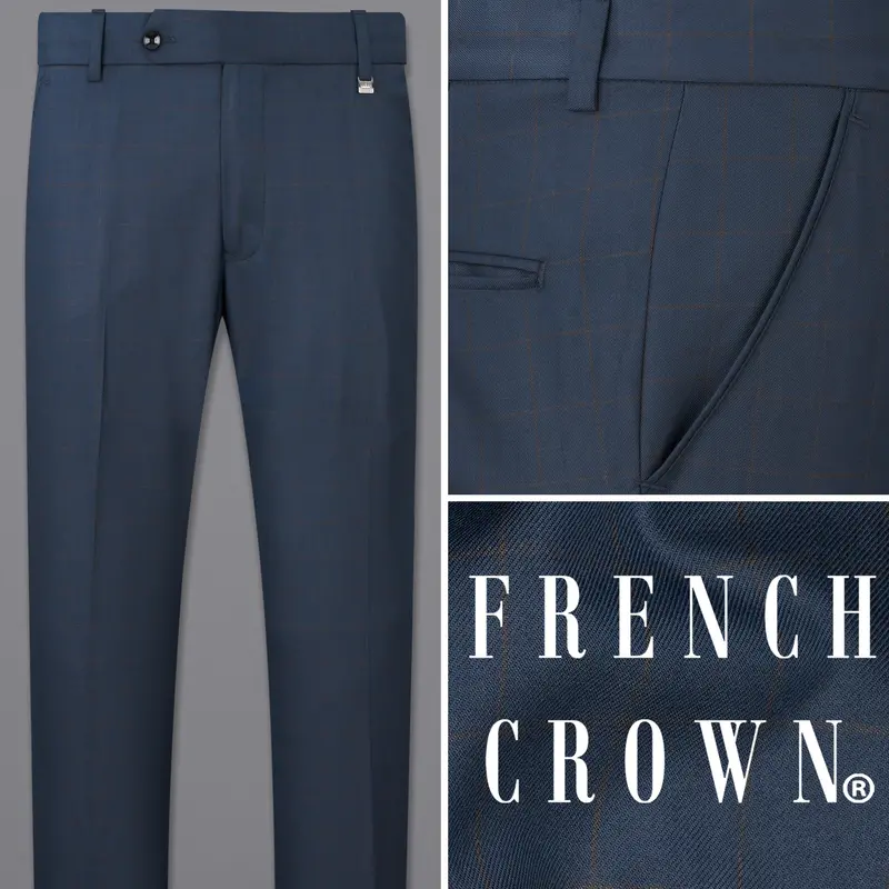 Gunmetal Blue Pants 1