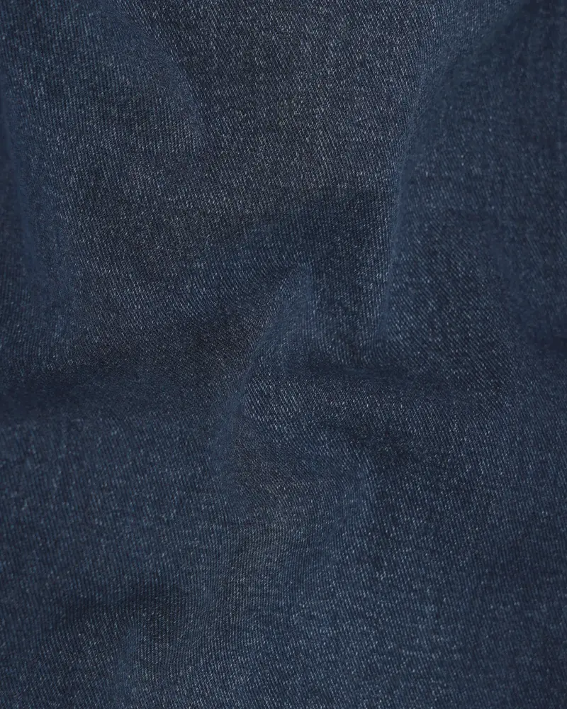 Gunmetal Blue Rinse Wash Stretchable Denim 3
