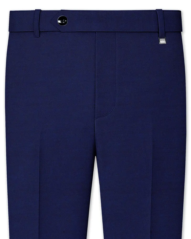 Gunmetal Blue Solid Pant 1