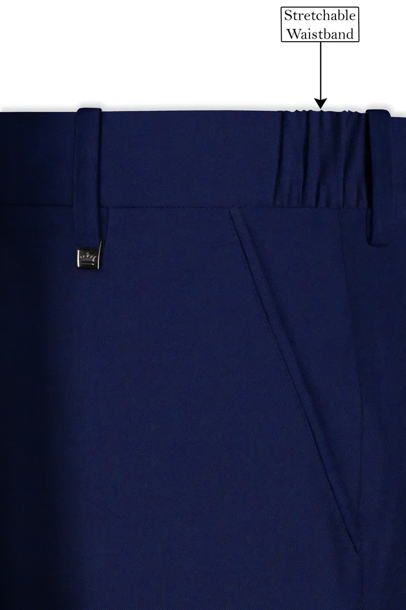 Gunmetal Blue Solid Pant 6