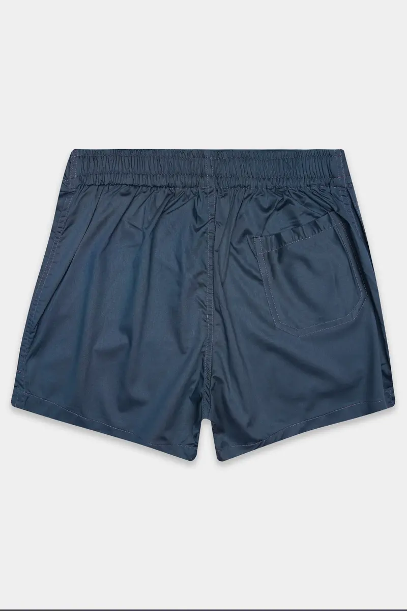 Gunmetal Blue Solid Subtle Sheen Super Soft Premium Cotton Boxer 6