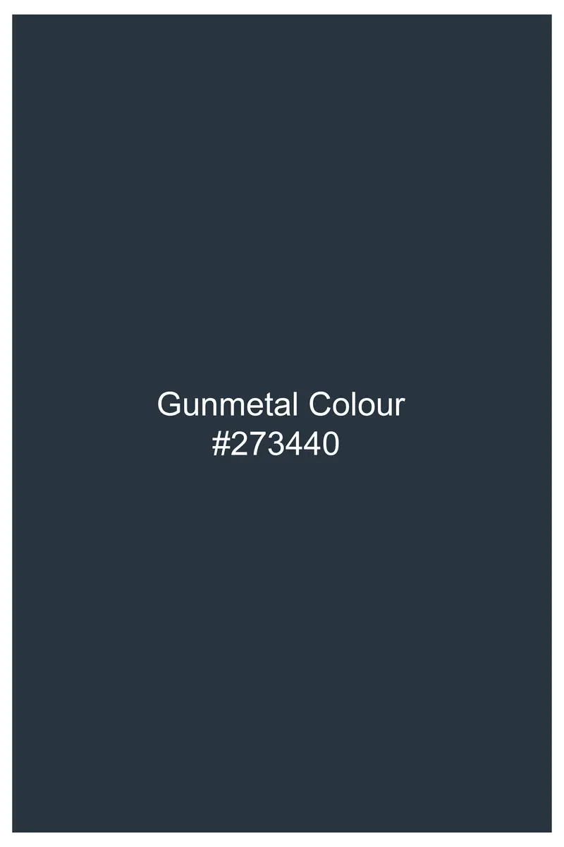 Gunmetal Blue Solid Subtle Sheen Super Soft Premium Cotton Boxer 7