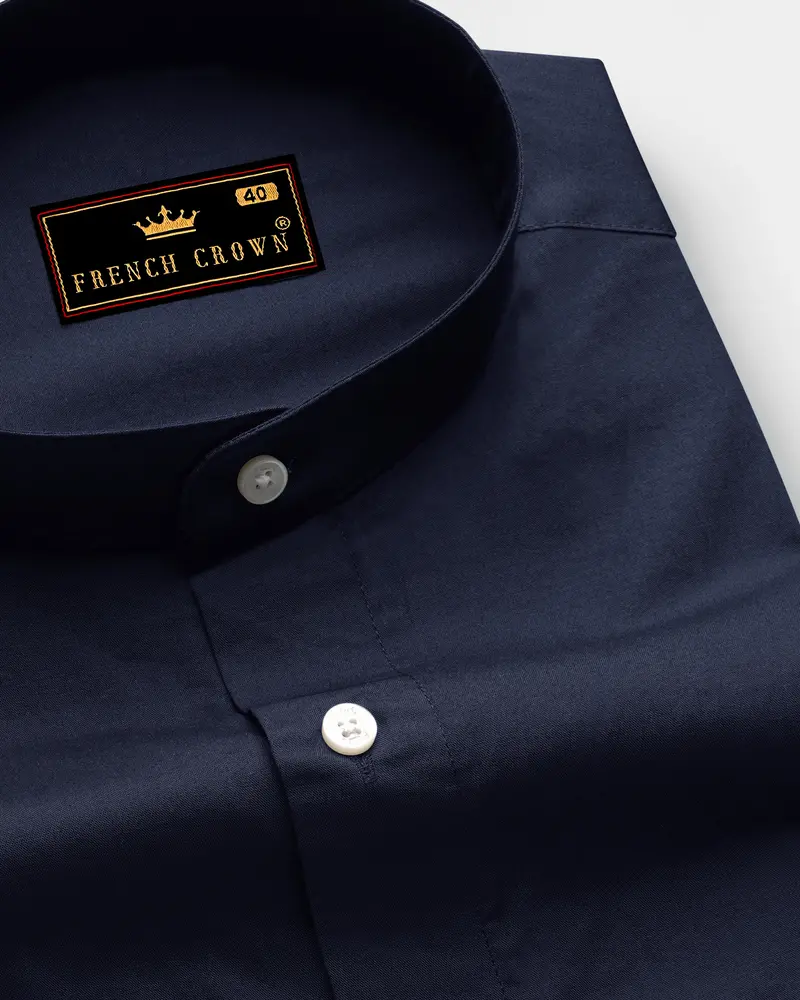Gunmetal Blue Super Soft Premium Cotton Shirt 1