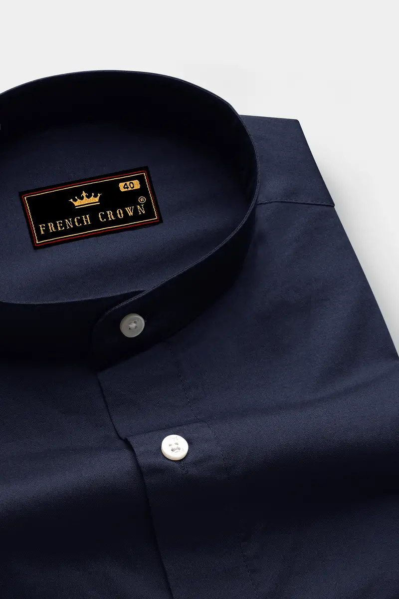 Gunmetal Blue Super Soft Premium Cotton Shirt 2