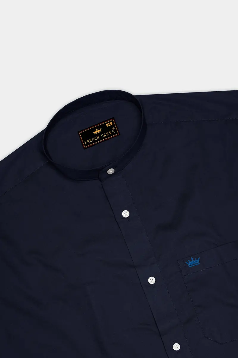 Gunmetal Blue Super Soft Premium Cotton Shirt 5