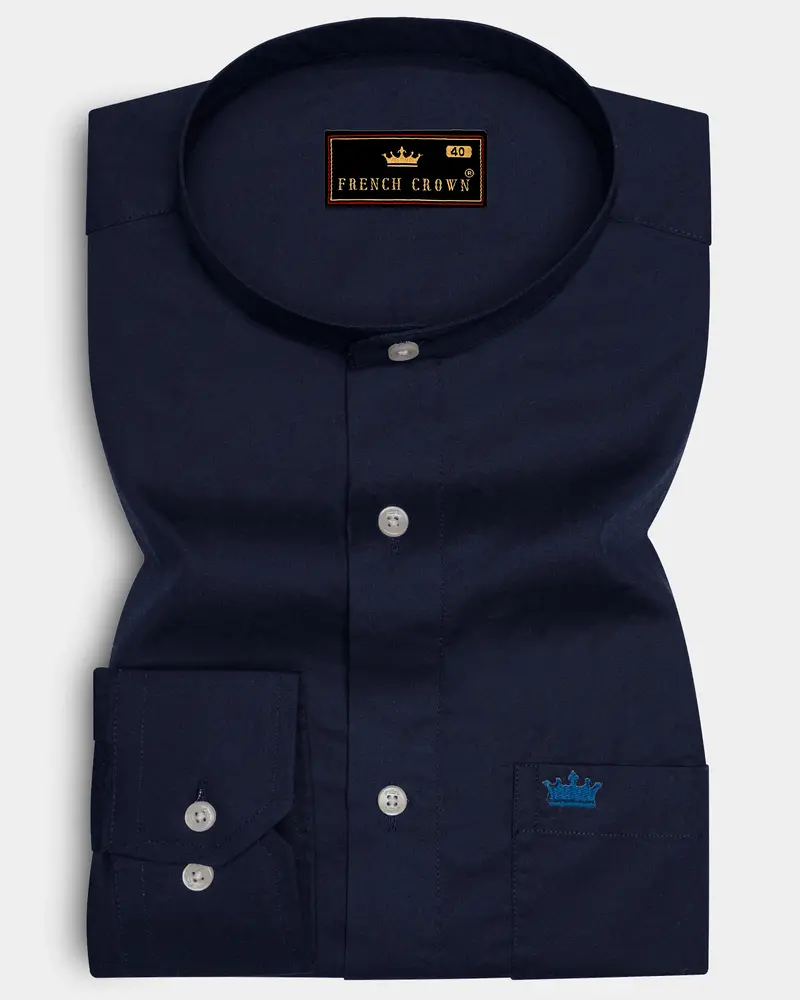 Gunmetal Blue Super Soft Premium Cotton Shirt 6