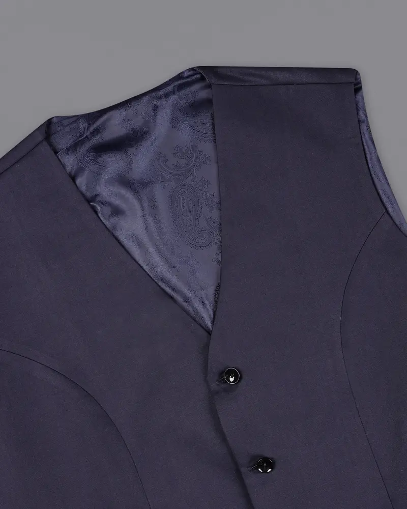 Gunmetal Blue Waistcoat 4