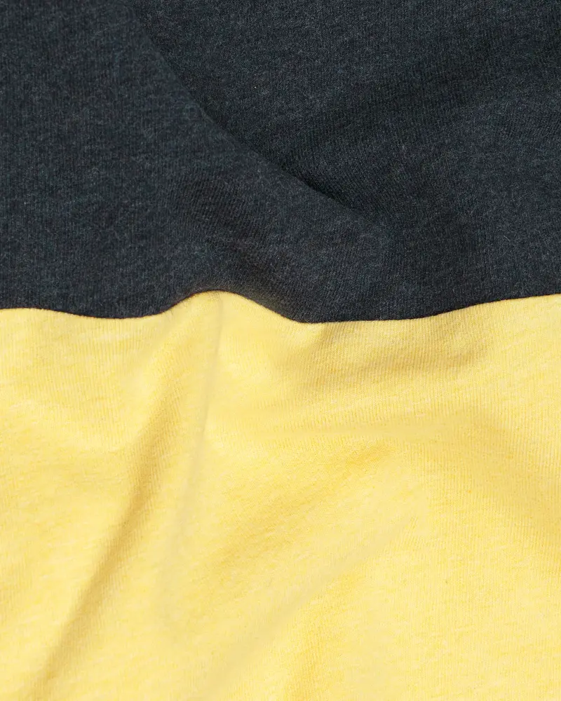 Gunmetal Gray And Marzipan Yellow Premium Cotton T-Shirt 3
