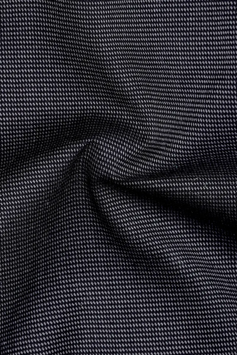 Gunmetal Gray Cross Placket Bandhgala Premium Cotton Blazer 3