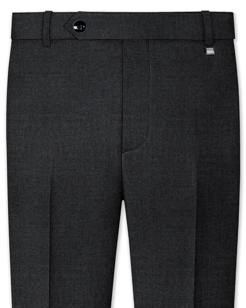 Gunmetal Grey Wool Rich Pant 1