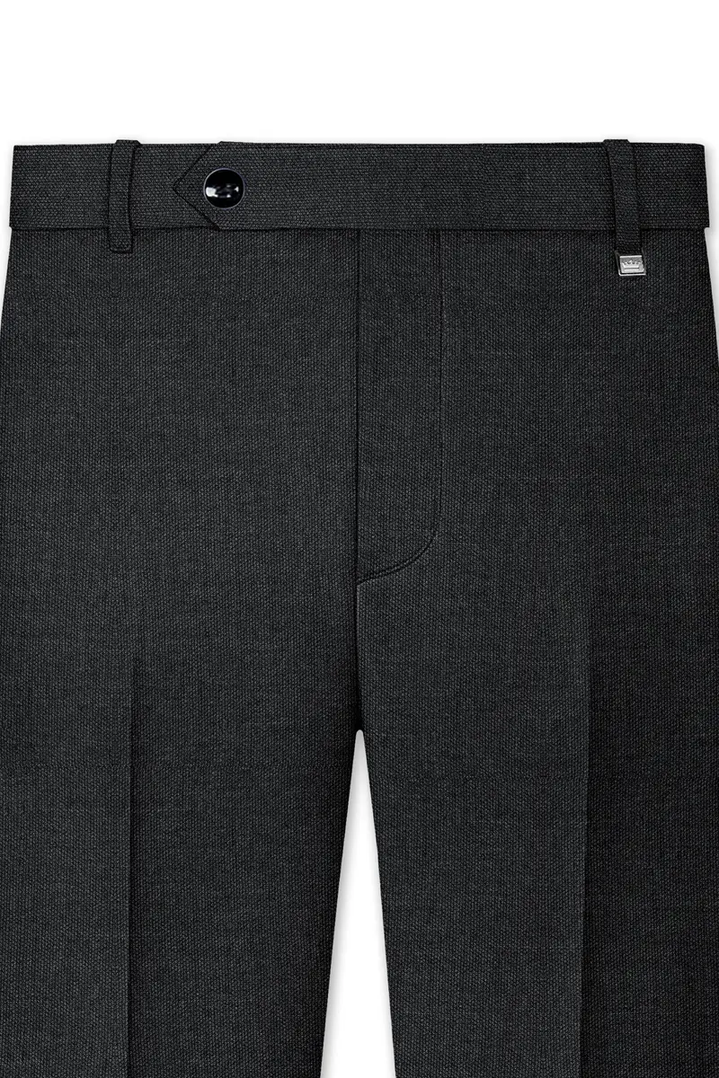 Gunmetal Grey Wool Rich Pant 4
