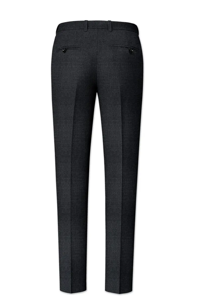 Gunmetal Grey Wool Rich Pant 5