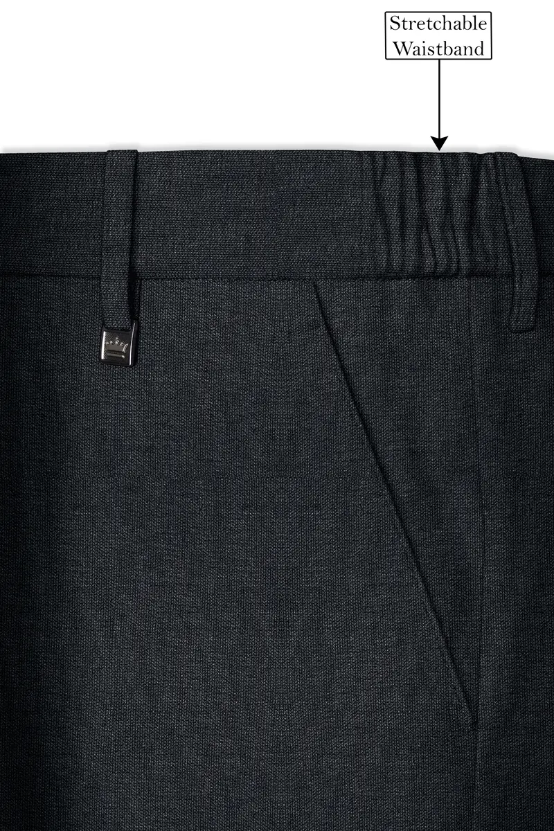 Gunmetal Grey Wool Rich Pant 6