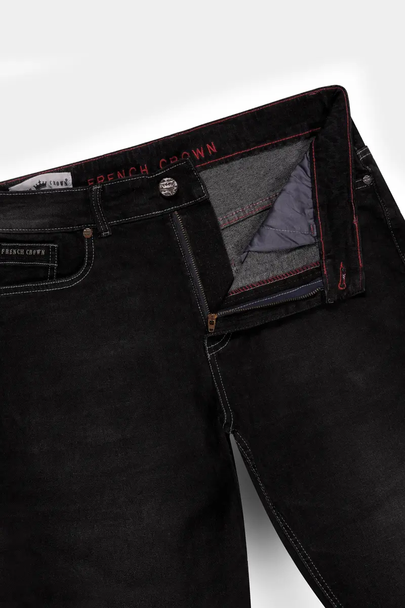 Haiti Black Rinse Wash Stretchable Denim 6
