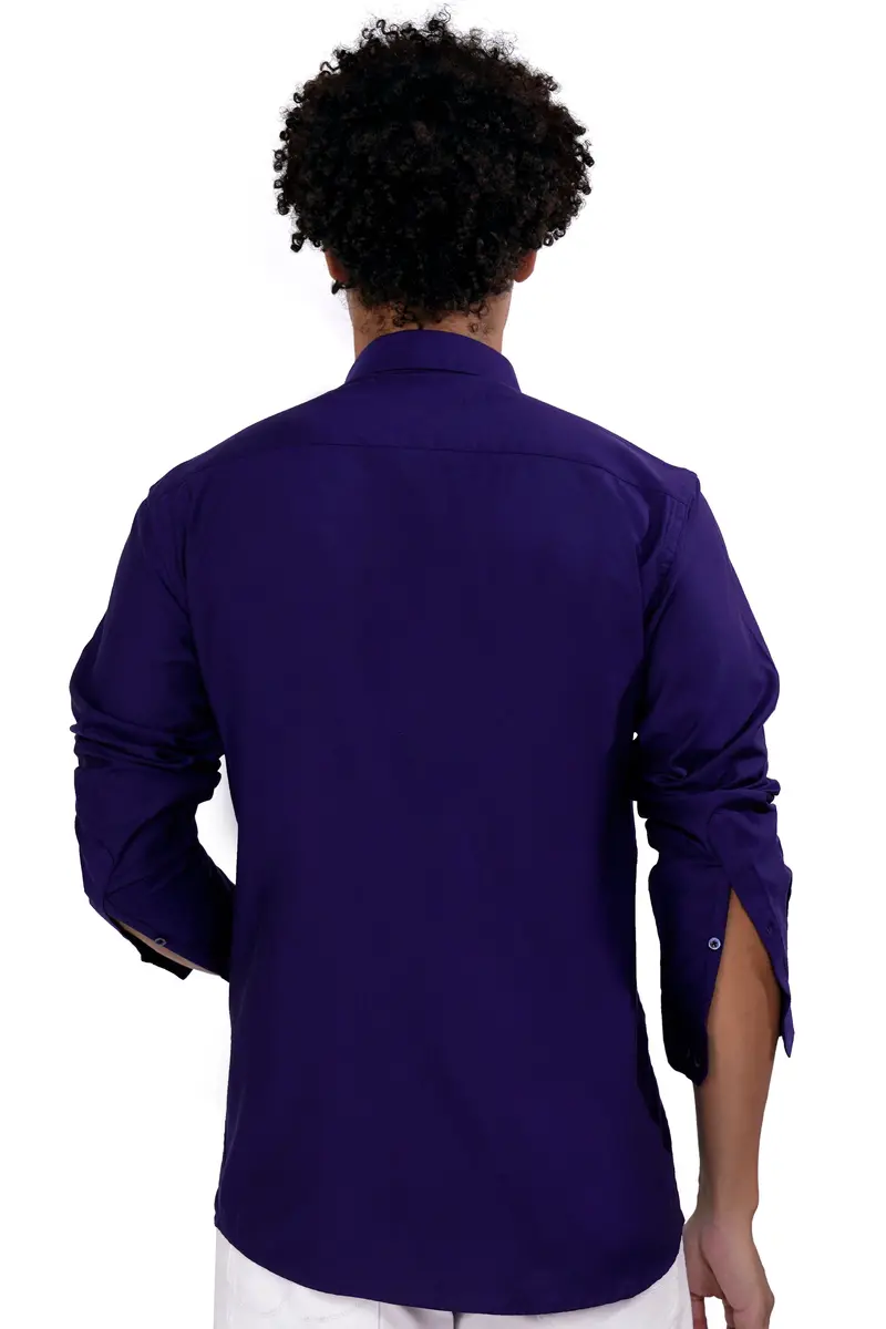 Haiti Blue Hand Painted Super Soft Premium Cotton Designer Shirt 8