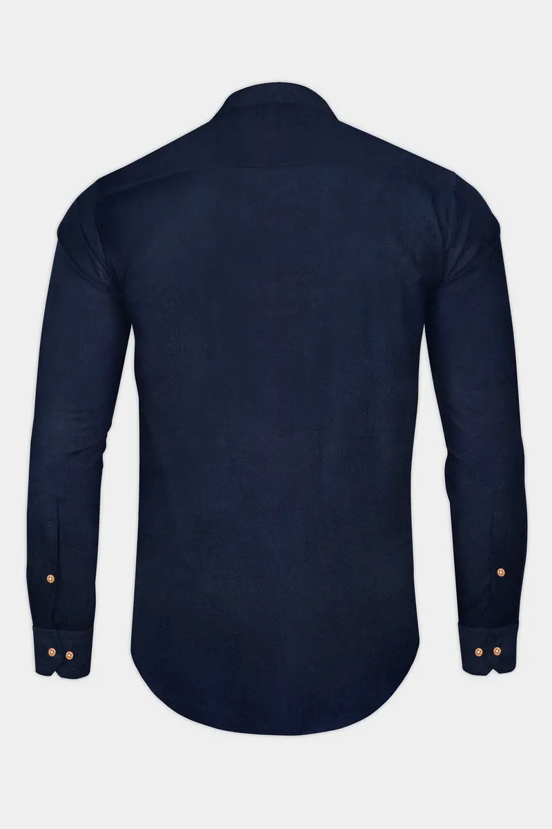 Haiti Blue Premium Tencel Kurta Shirt 6