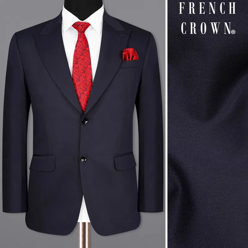 Haiti Blue Single Breasted Blazer 1
