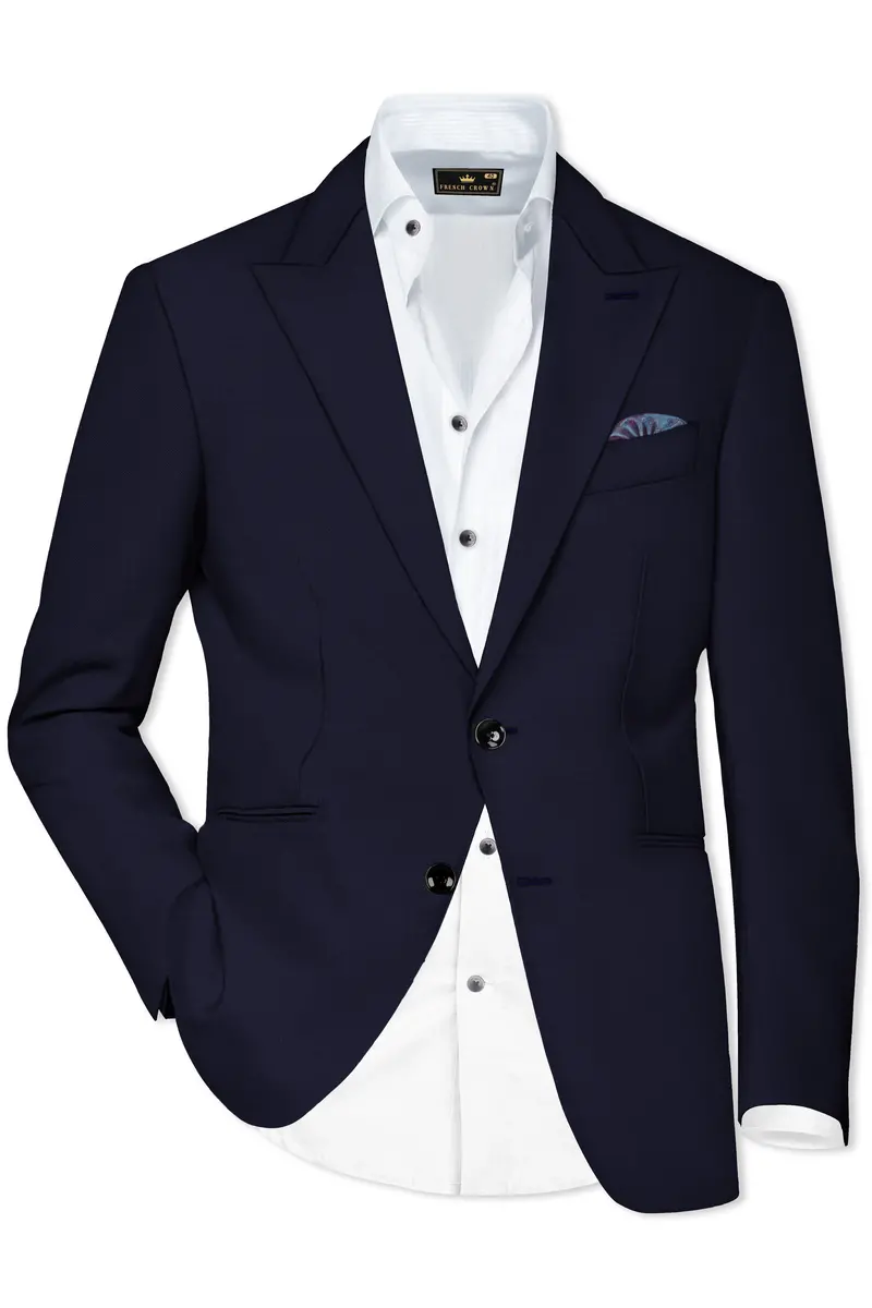 Haiti Blue Single Breasted Suit 10