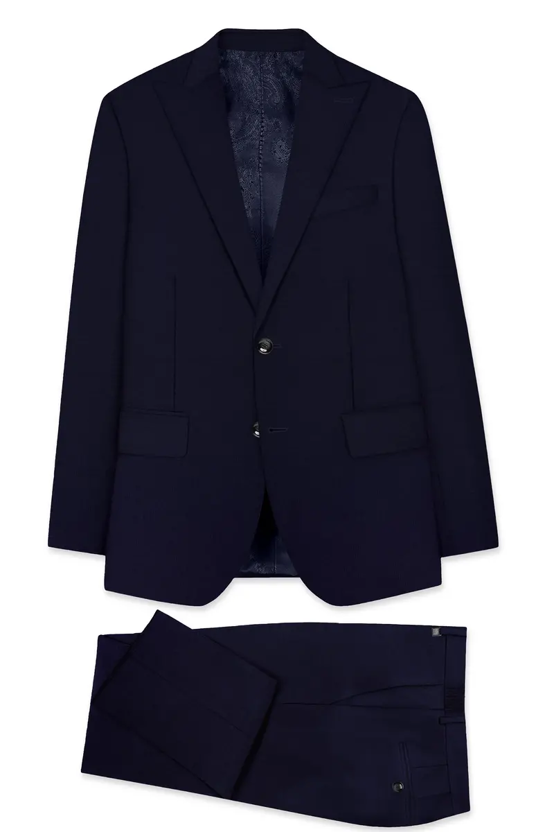 Haiti Blue Single Breasted Suit 11