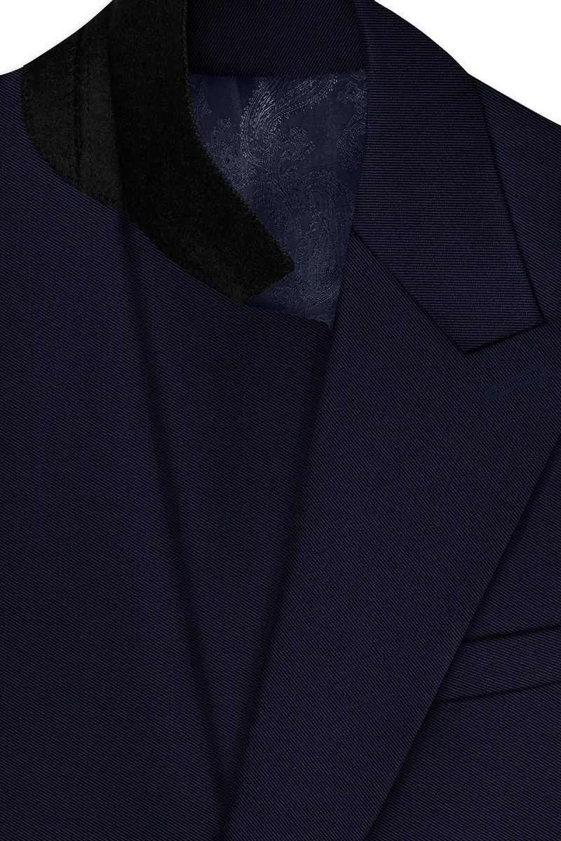Haiti Blue Single Breasted Suit 5