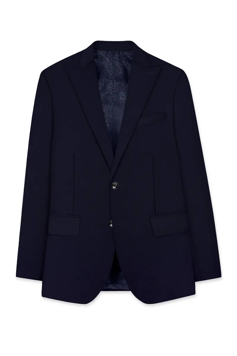 Haiti Blue Single Breasted Suit 8