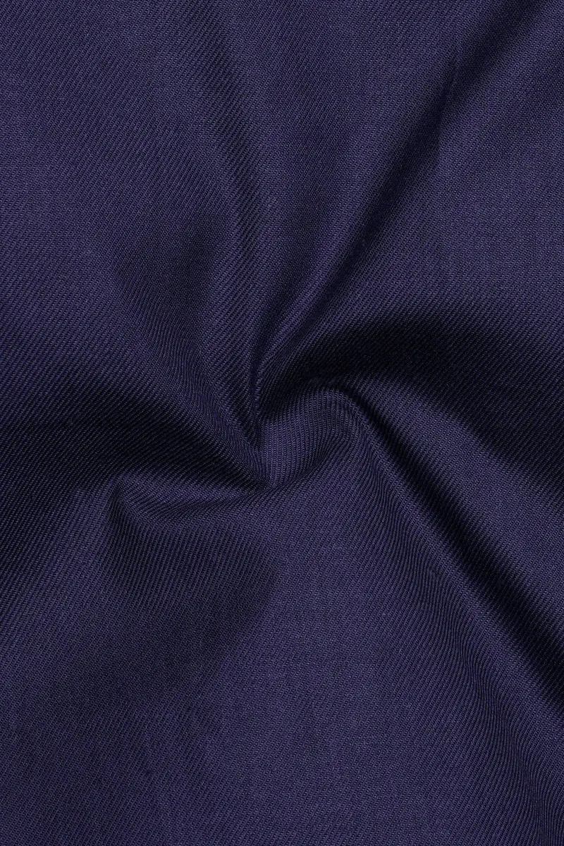 Haiti Blue Twill Premium Cotton Shirt 3