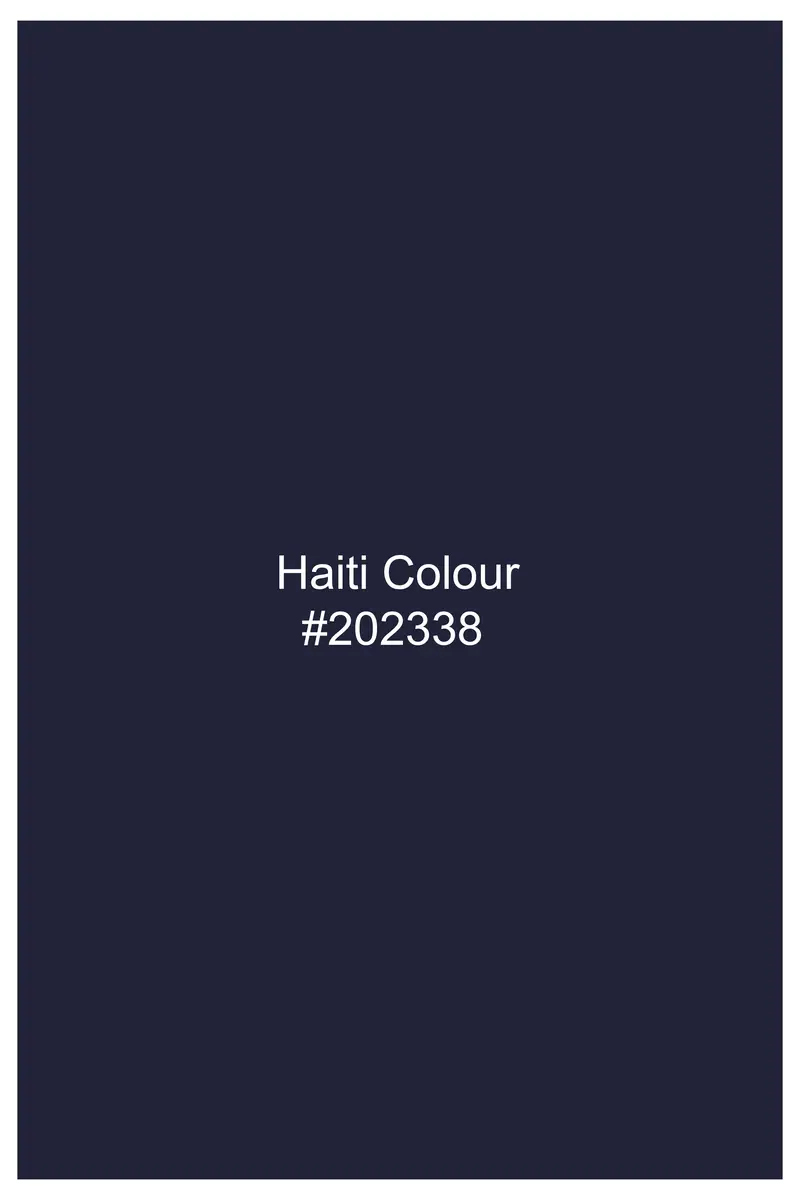 Haiti Blue Wool Rich Nehru Jacket 5