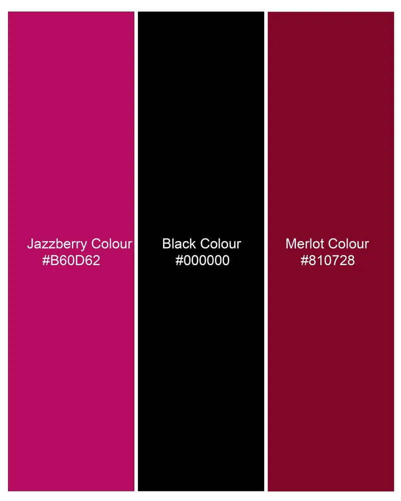 Half-Black And Half Jazzberry Pink Checkered Single-Breasted Premium Cotton Designer Blazer 11
