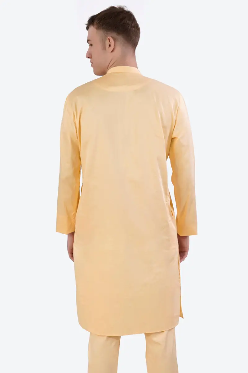 Hampton Beige Subtle Sheen Super Soft Premium Cotton Kurta 7
