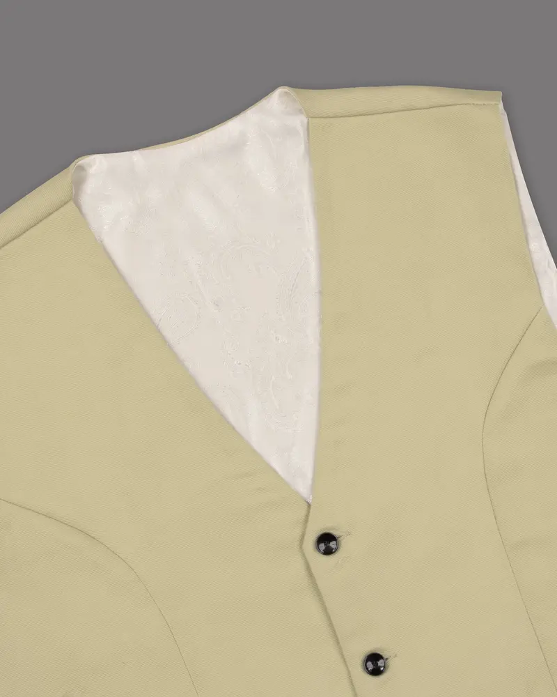 Hampton Cream Premium Cotton Waistcoat 4