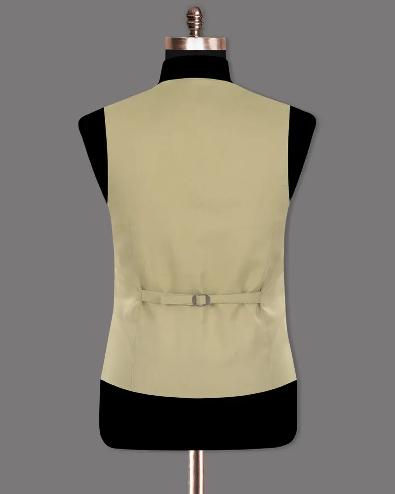 Hampton Cream Premium Cotton Waistcoat 6