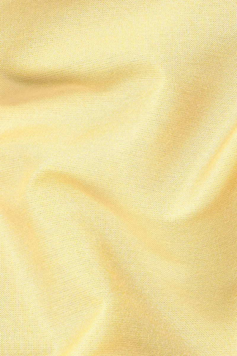 Hampton Yellow Subtle Sheen Viscose Kurta Set 3