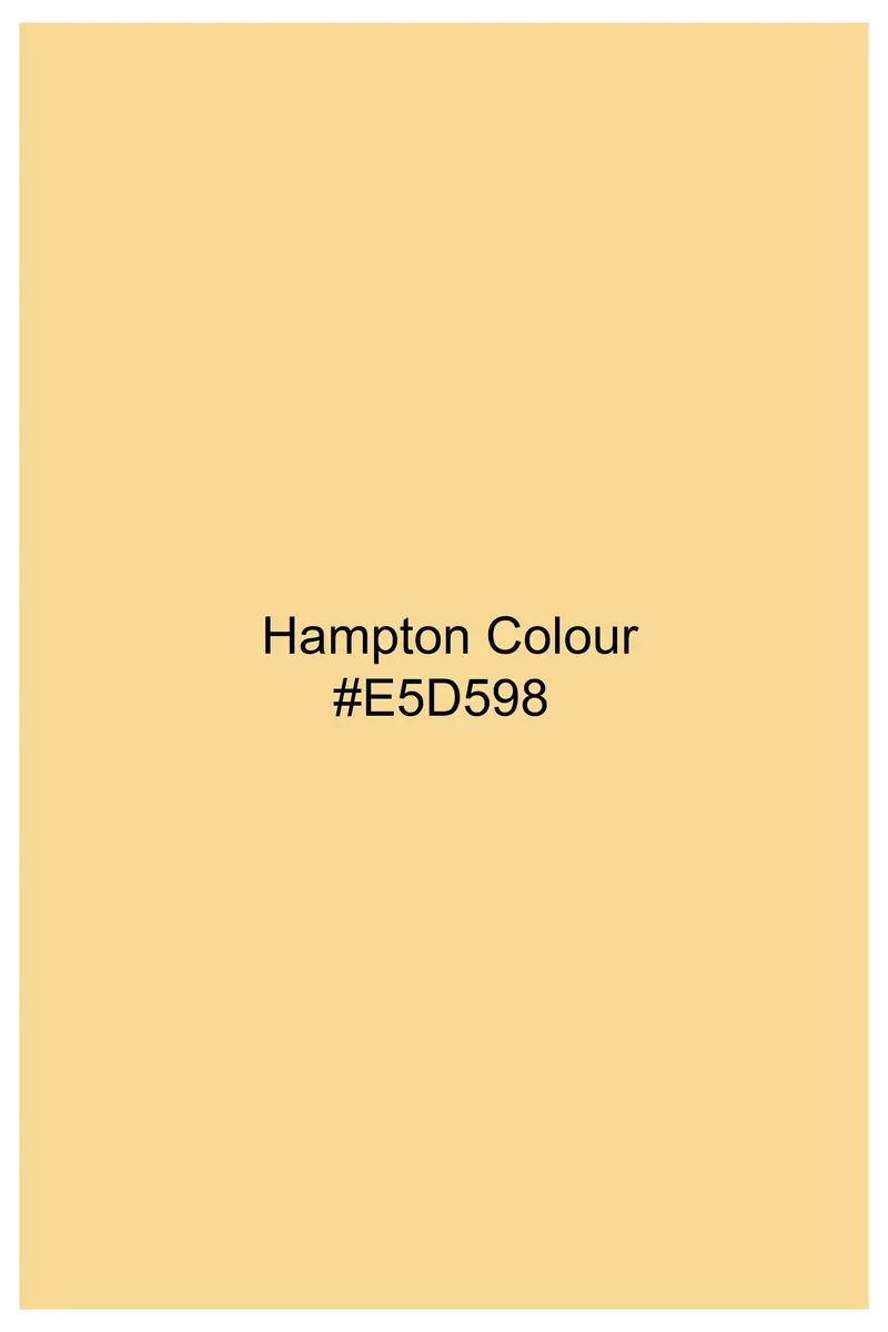 Hampton Yellow Subtle Sheen Viscose Kurta Set 9