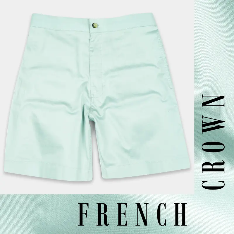 Harp Green Subtle Sheen Super Soft Premium Cotton Shorts 1