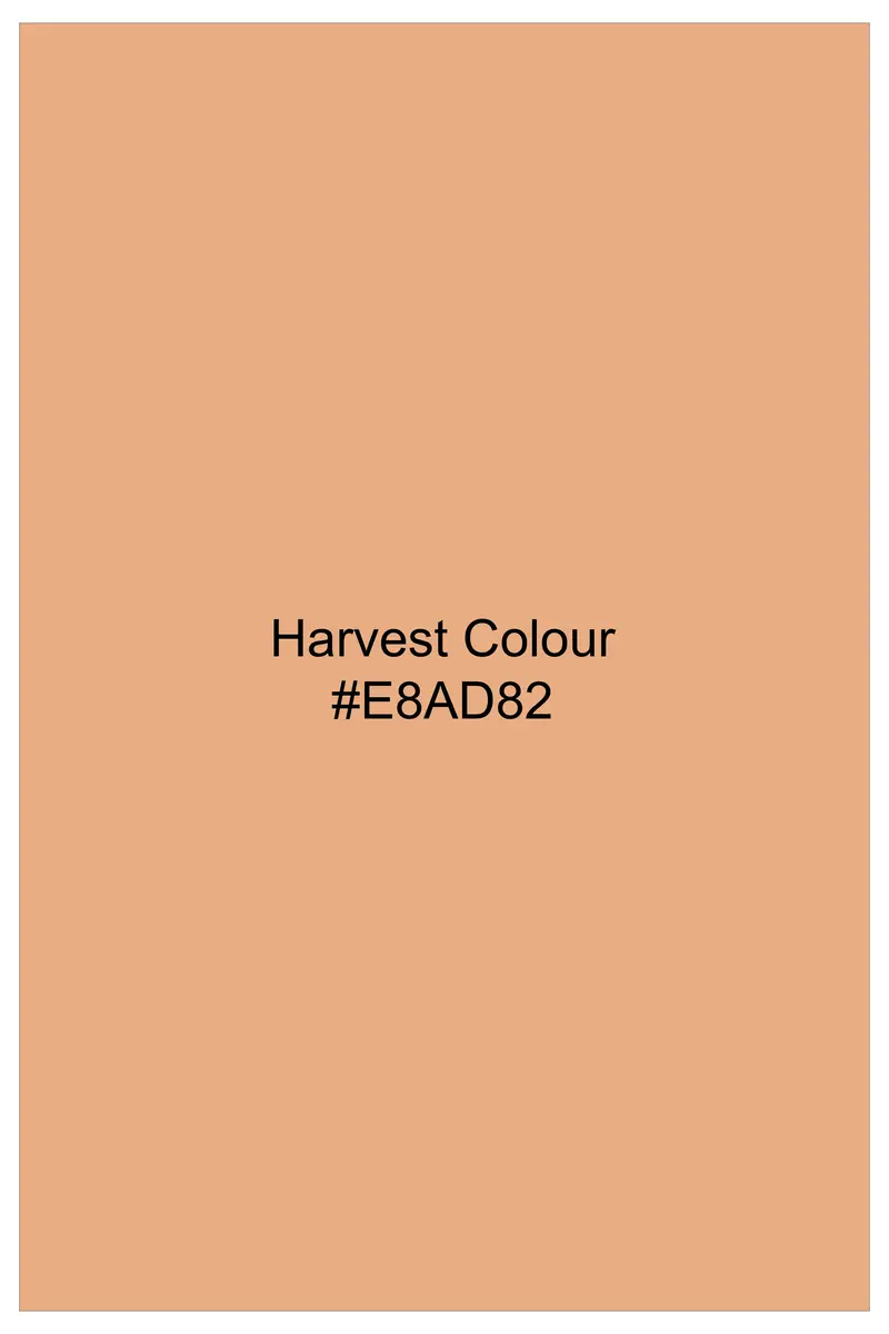 Harvest Orange Plaid Twill Premium Cotton Shirt 8