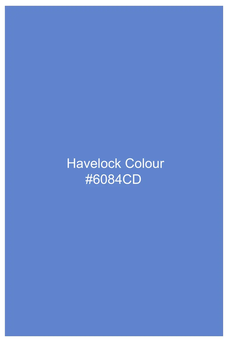 Havelock Blue Solid Oxford Premium Cotton Shorts 7